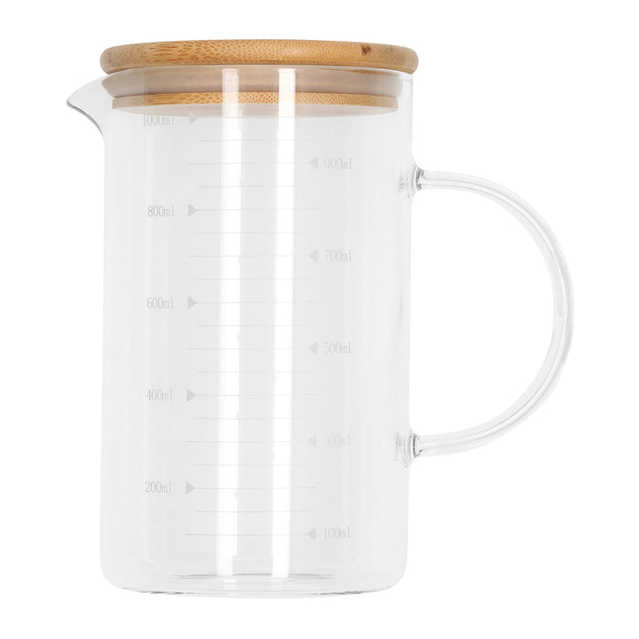 Krumble Maatbeker glas met deksel - 1000 ml
