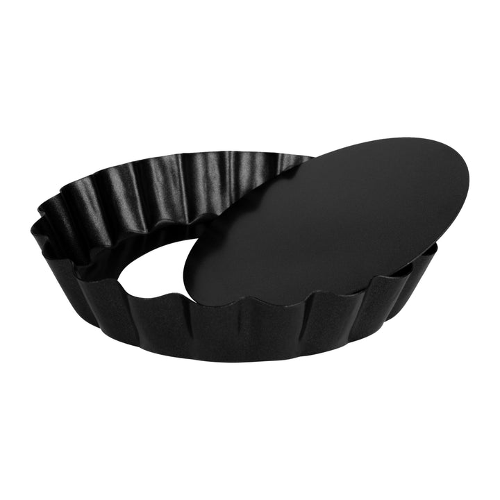 Krumble Mini Quiche vormpjes - Metaal - Zwart - Set van 6 (1)