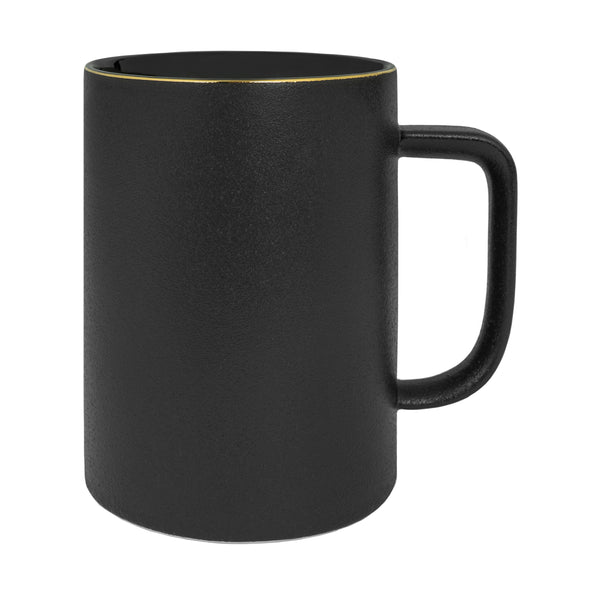 Krumble Mok met handvat - 400 ml - Keramiek - Zwart