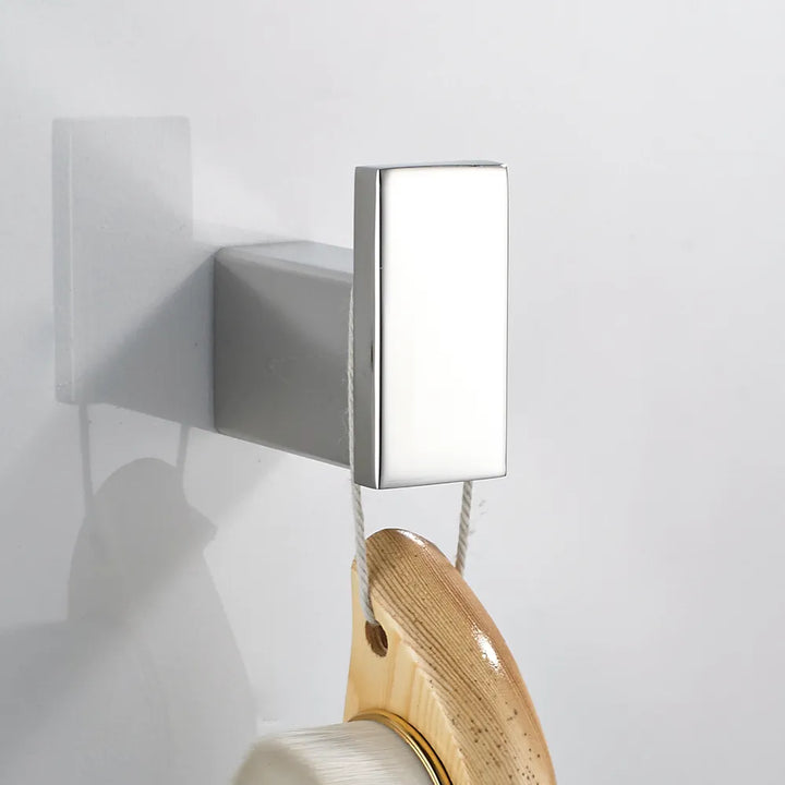 XIVADA Handdoekhaak Noto - Met schroefset - Rvs - Zilver - 1 stuk (4)