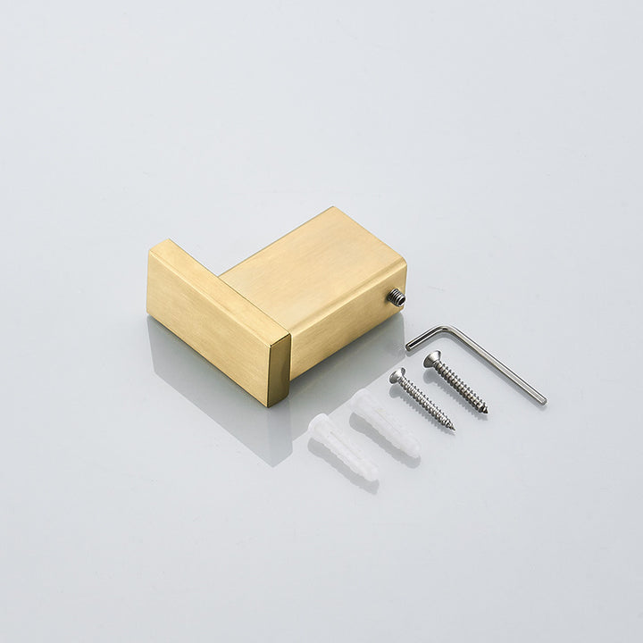 XIVADA Handdoekhaak Noto - Met schroefset - Rvs - Goud - 1 stuk (3)