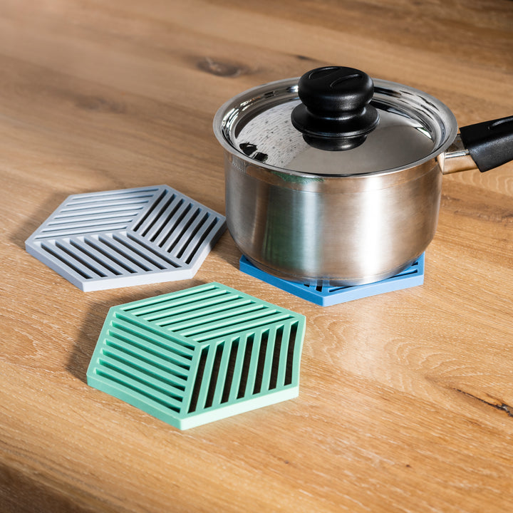 Krumble Pannenonderzetter Hexagon - Groen (3)