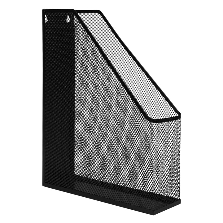QUVIO Organizer boeken & tijdschriften mesh enkel - Zwart (1)