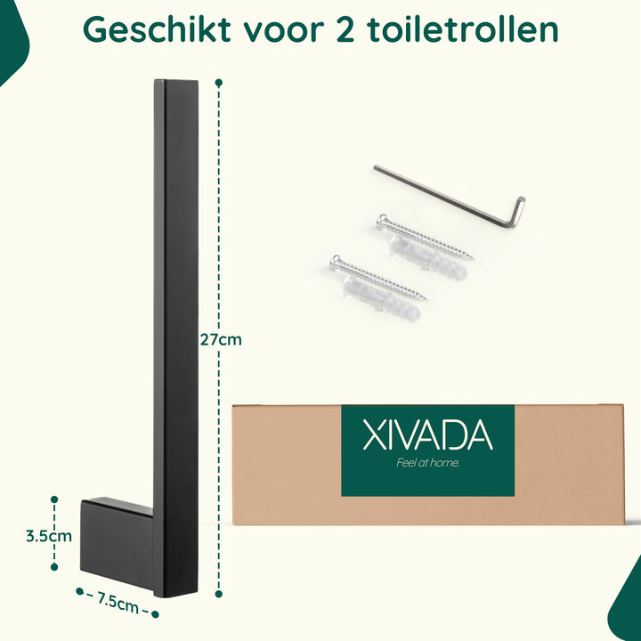 XIVADA Reserverolhouder Otto - Boren - Inclusief schroefset - Zwart (9)