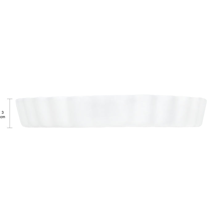 Krumble - Ovenschaal rond keramisch - wit - 20 CM (3)