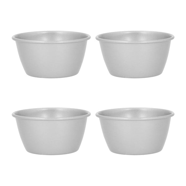 Krumble Puddingvorm - Set van 4 - Zilver