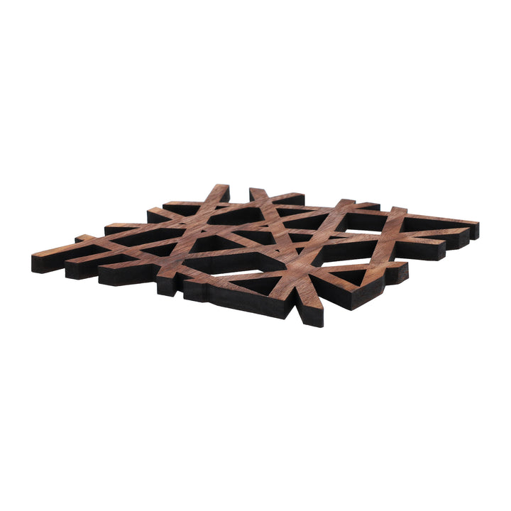 Krumble Pannenonderzetter vierkant - Hout - Bruin (2)