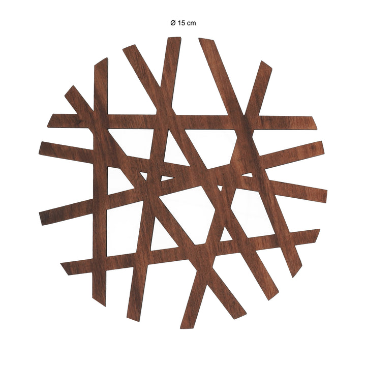 Krumble Pannenonderzetter rond - Hout - Bruin (1)