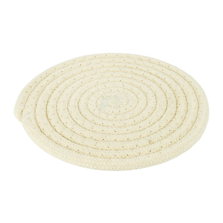 Krumble Pannenonderzetter rond - Katoen - Beige (3)