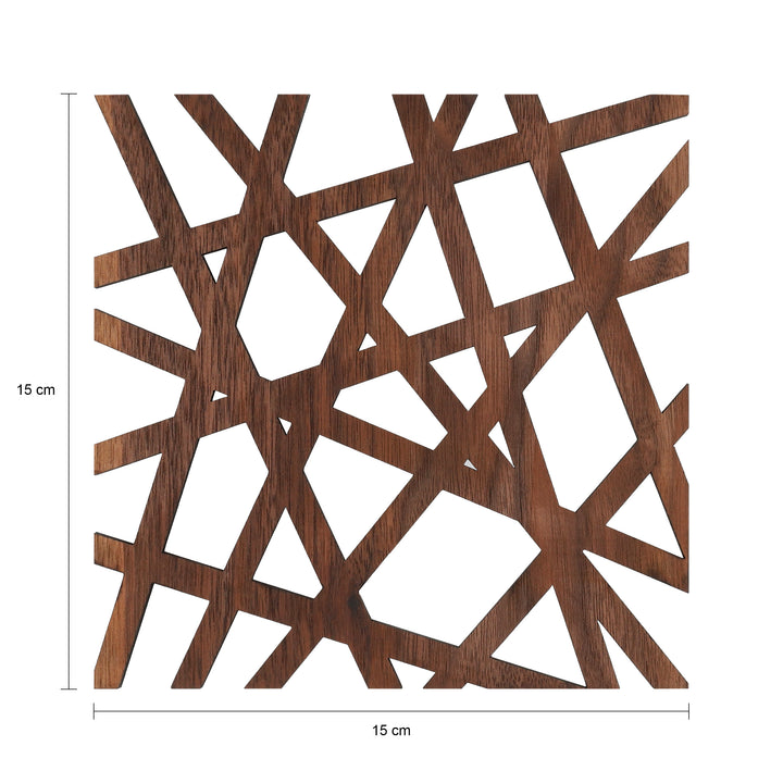 Krumble Pannenonderzetter vierkant - Hout - Bruin (1)