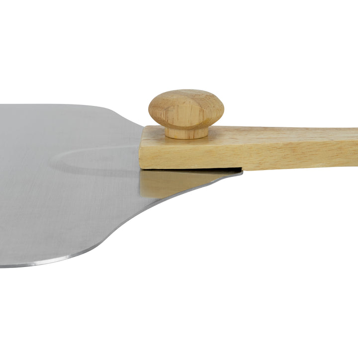 Krumble Pizzaschep vierkant met houten handvat - 70 cm - RVS (3)