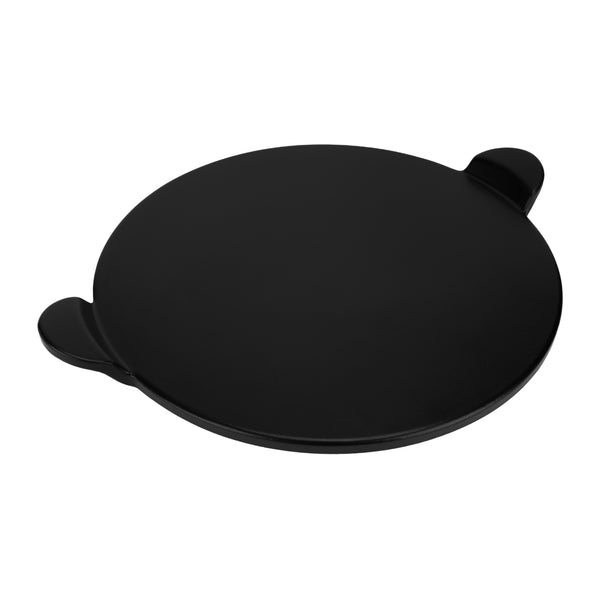Krumble Pizzasteen met handvatten - Keramiek - 33 cm - Zwart