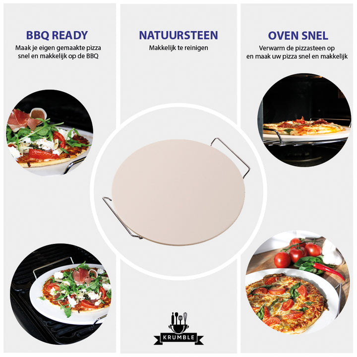 Krumble Pizzasteen - 38 cm (1)