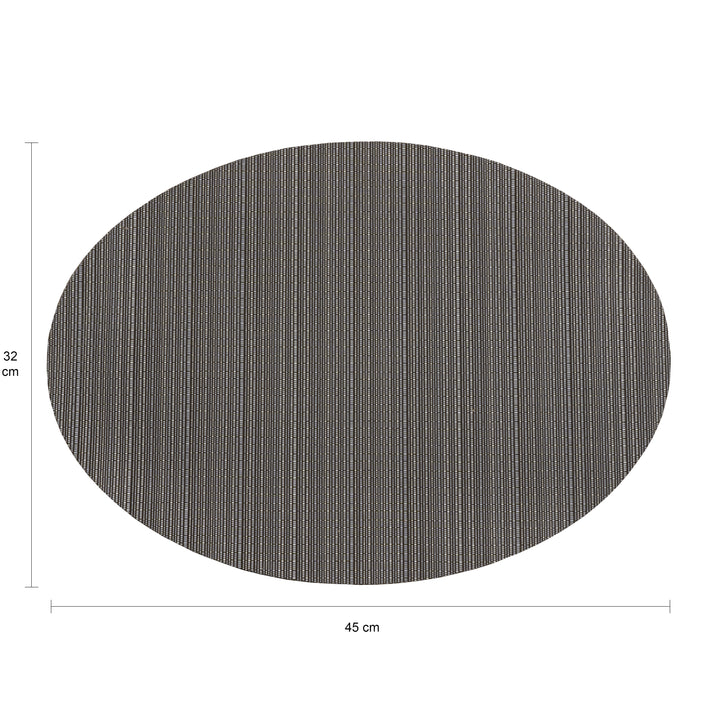 Krumble Placemat ovaal - 32 x 45 cm - Grijs (3)