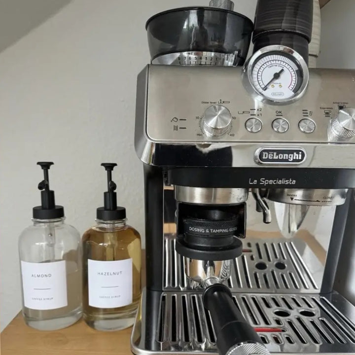 XIVADA Koffiesiroop dispenser - 500 ML - Glas - Zwart - Set van 2 (5)