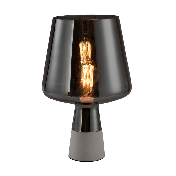 QUVIO Tafellamp beton met glazen lampenkap - QUV5034L