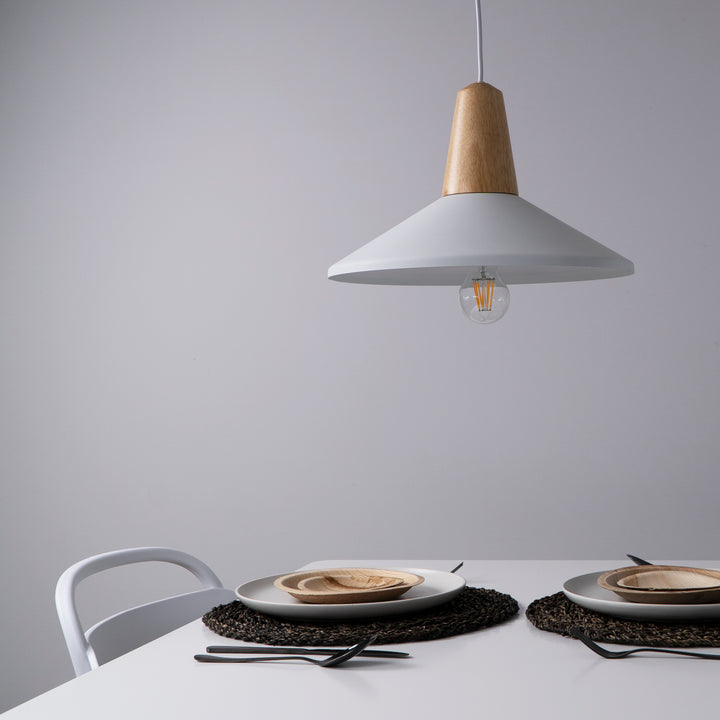 QUVIO Hanglamp rond wit - QUV5068L-WHITE (4)