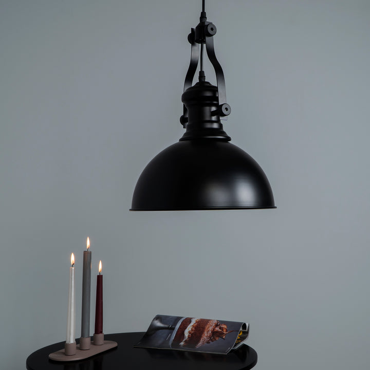 QUVIO Hanglamp rond zwart - QUV5077L-BLACK (4)