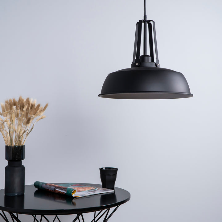 QUVIO Hanglamp rond zwart - QUV5080L-BLACK (4)