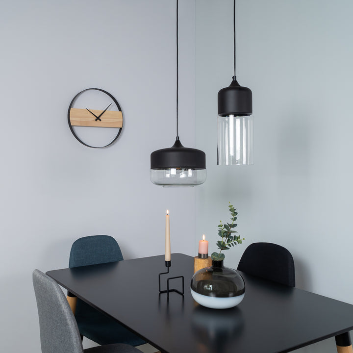QUVIO Hanglamp langwerpig glas zwart - QUV5104L-BLACK (4)
