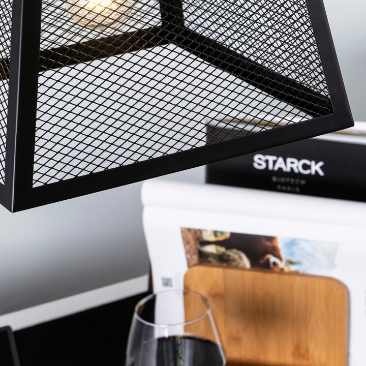 QUVIO Hanglamp vierkant zwart - QUV5112L-BLACK (4)