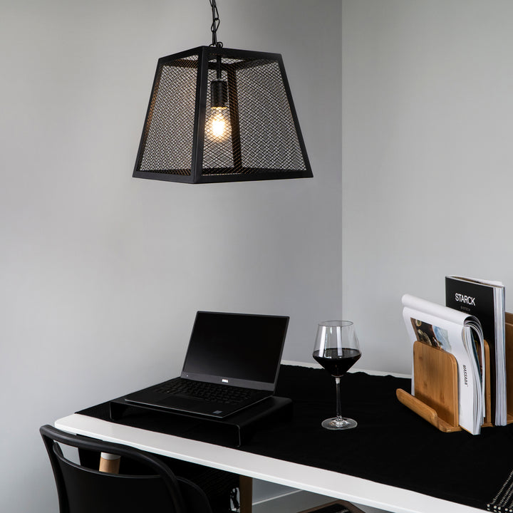 QUVIO Hanglamp vierkant zwart - QUV5112L-BLACK (3)