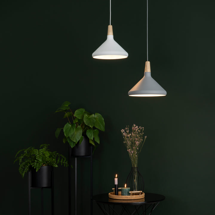 QUVIO Hanglamp rond grijs - QUV5133L-GREY (4)