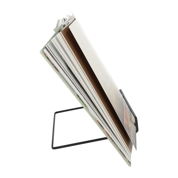 QUVIO Boekenstandaard - 20 x 20 x 21 cm - Metaal - Zwart (6)
