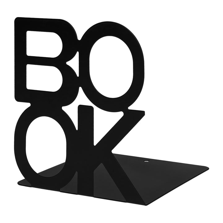 QUVIO Boekenstandaard "BOOK" - 1 paar - Zwart (2)