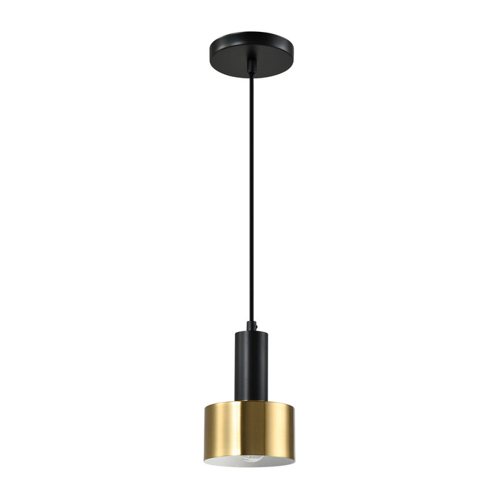 QUVIO Hanglamp - Goud en zwart - Metaal (1)