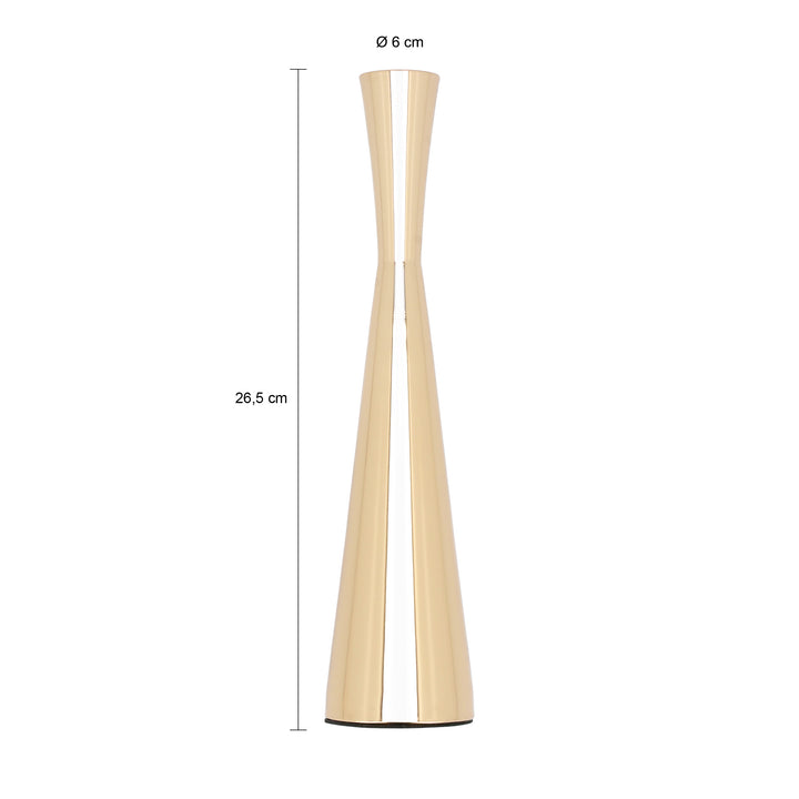 QUVIO Kandelaar - 26 cm - Goud (1)