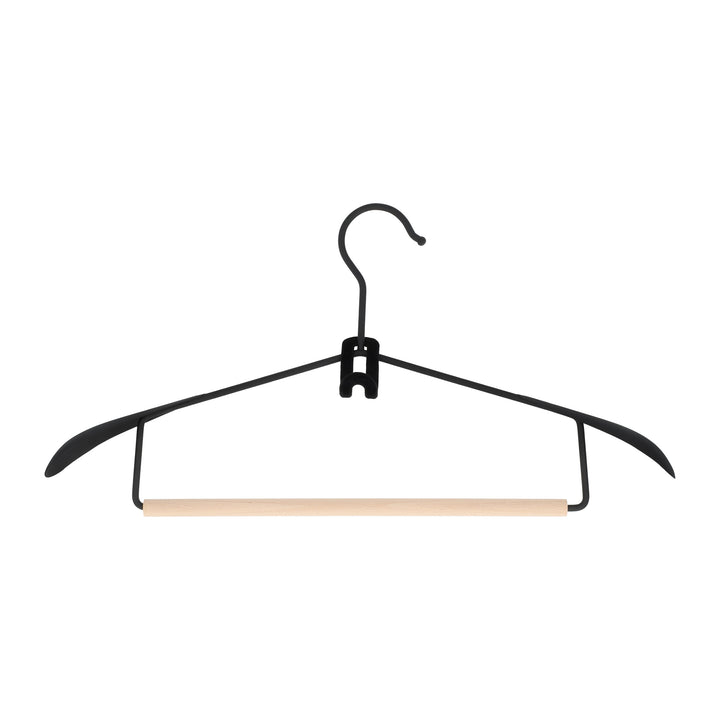 QUVIO Kledinghanger organizer - Set van 10 - Zwart (2)