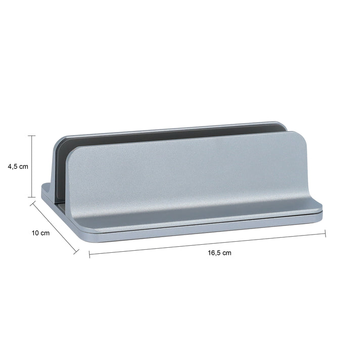 QUVIO Verticale laptop standaard - grijs (2)