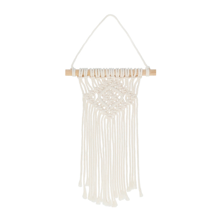 QUVIO Wandkleed macrame - Katoen - Beige