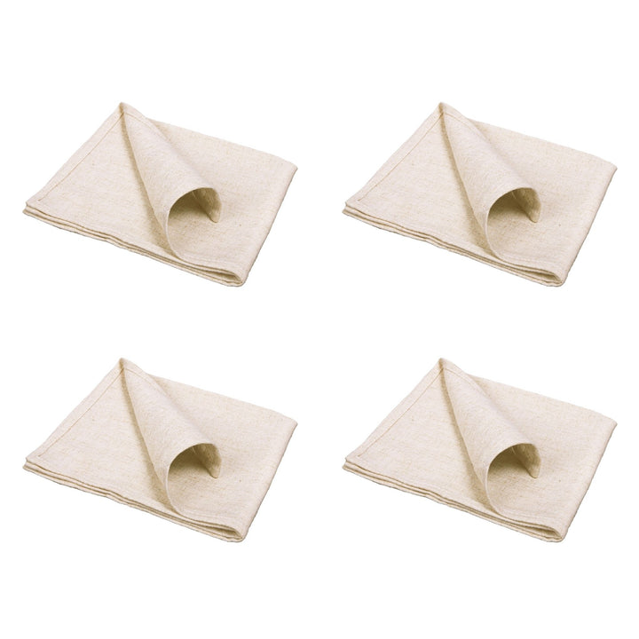 QUVIO Servet – Katoen – 40x40cm – Beige – Set van 4