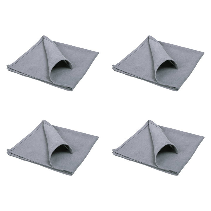 QUVIO Servet – Katoen – 40x40cm – Grijs – Set van 4