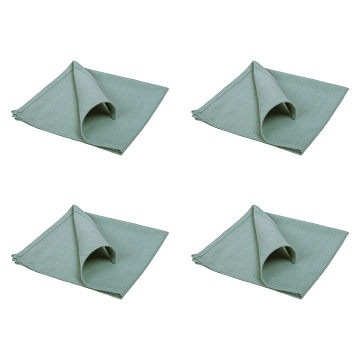 QUVIO Servet – Katoen – 40x40cm – Groen – Set van 4