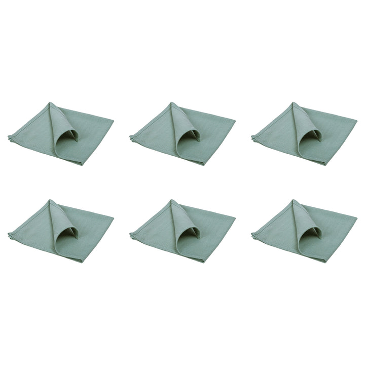 QUVIO Servet – Katoen – 40x40cm – Groen – Set van 6