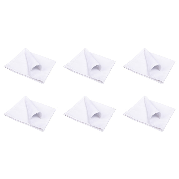 QUVIO Servet – Katoen – 40x40cm – Wit – Set van 6