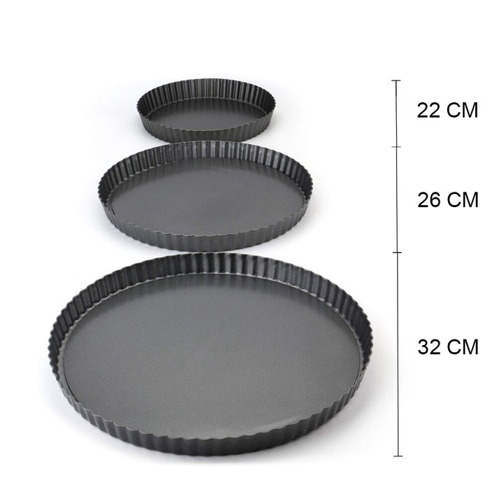 Krumble Quiche bakvorm set van 3 - Antraciet (2)