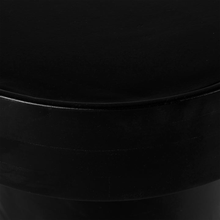 Lewis & Loft Bijzettafel Luus - FSC® mangohout - Rond ⌀50 - Zwart (4)