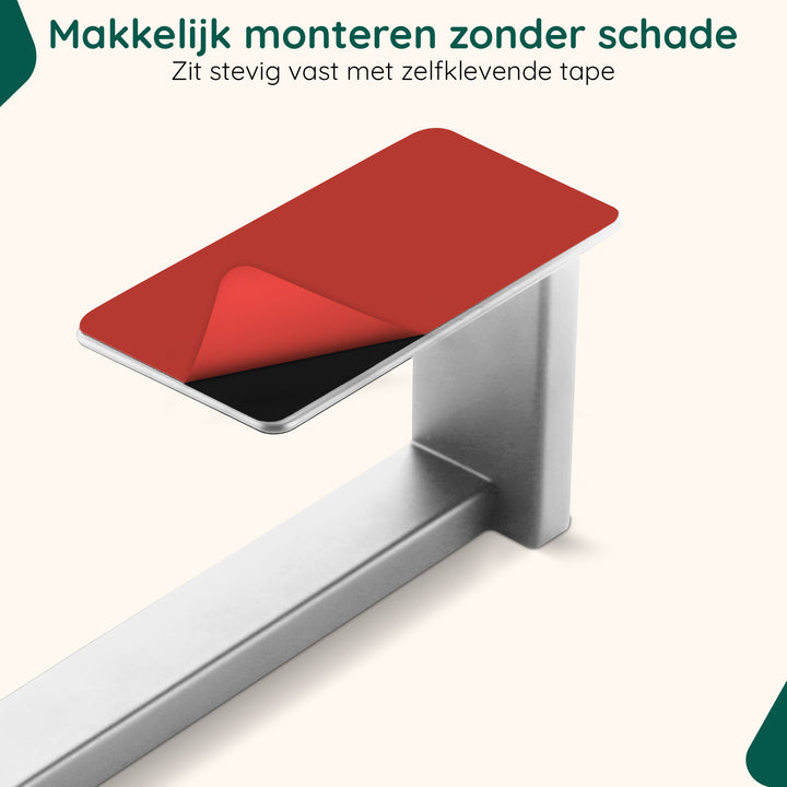 XIVADA WC rolhouder Luca - Zonder Boren - Rvs - Zelfklevend - Zilver (2)