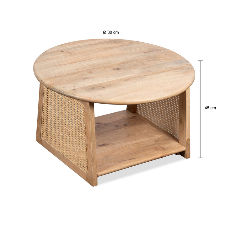 Lewis & Loft Salontafel Lene – Rotan – FSC® mangohout – Naturel (1)
