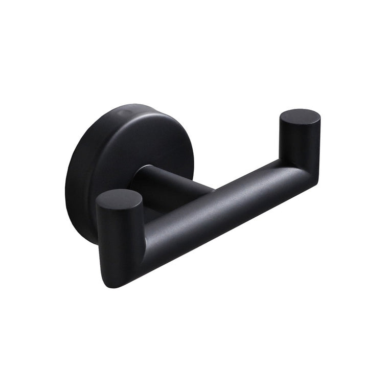 XIVADA Handdoekhaakje Seme - Met schroefset - Rvs - Zwart - 1 stuks (1)