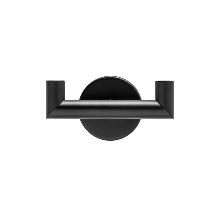 XIVADA Handdoekhaakje Seme - Met schroefset - Rvs - Zwart - 1 stuks