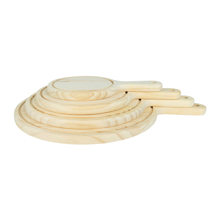 Krumble Serveerplank rond - S - Hout (4)