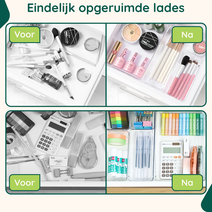 XIVADA Lade Organizer Ecca - Lade Verdeler - Pet - 25 stuks (3)
