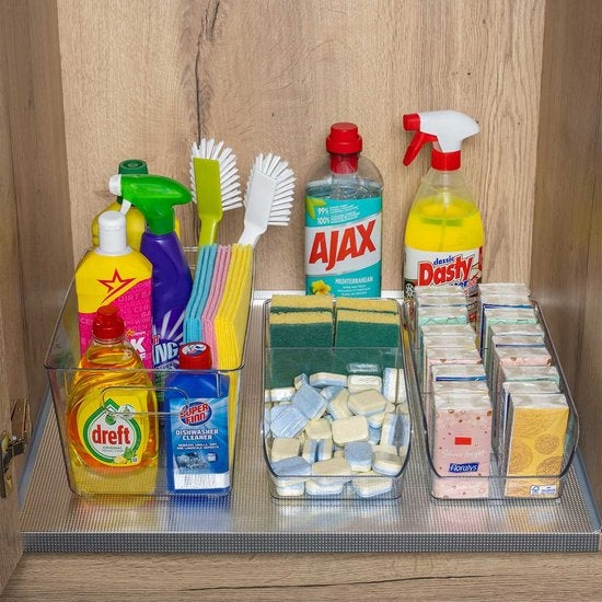 XIVADA Keukenkast Organizer Kato - XL - PET - Transparant - Set van 4 (7)