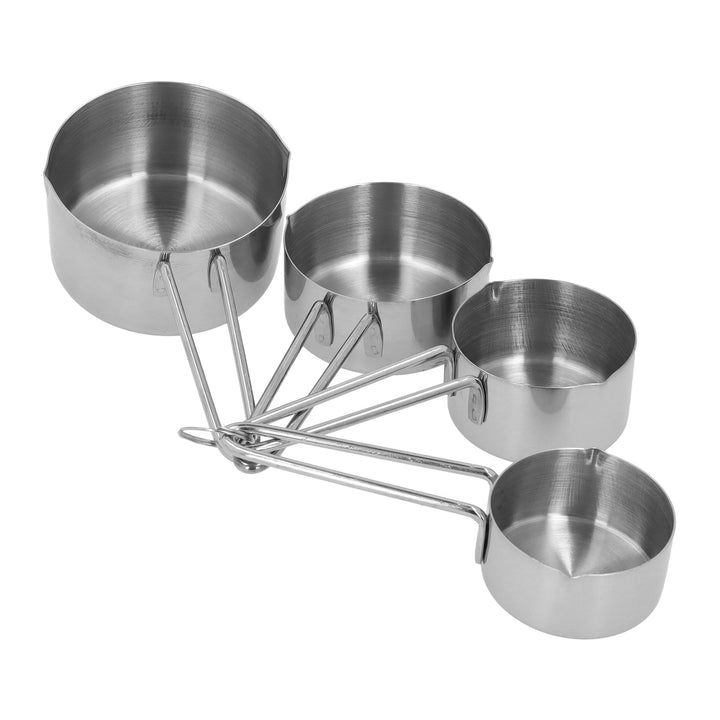 Krumble Maatcups en lepels - Set van 8 - RVS - Zilver (3)