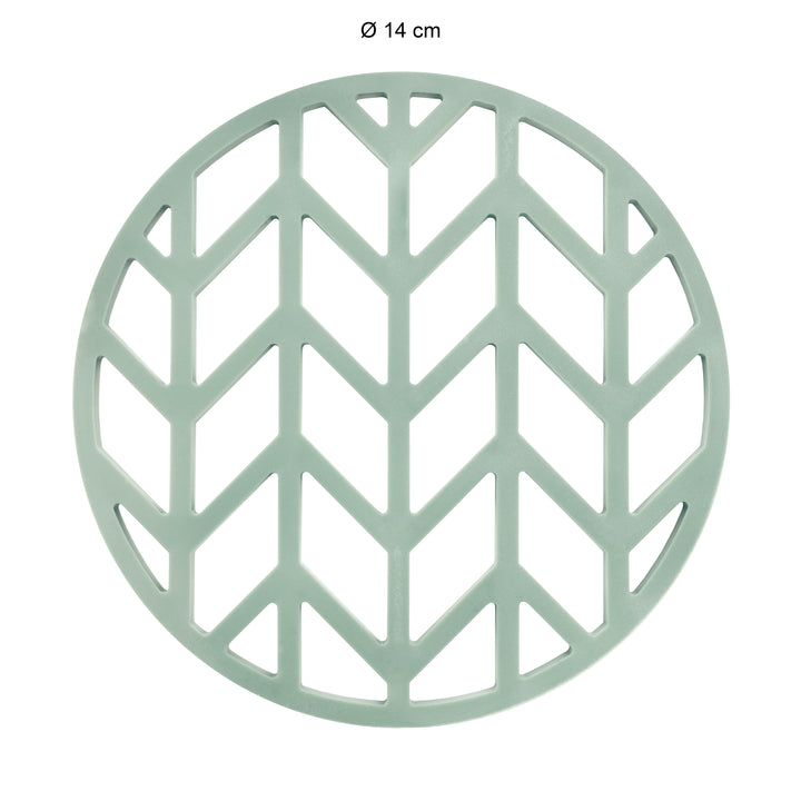 Krumble Pannenonderzetter - Pijlen - Silicoon - ø 14 cm - Lichtblauw (1)